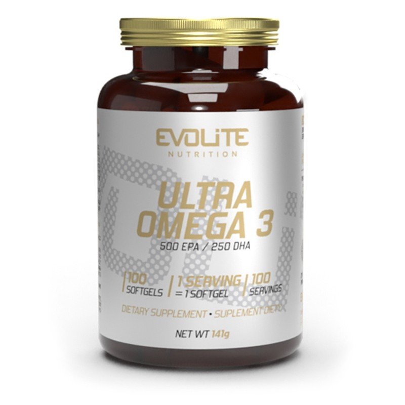 Evolite Nutrition Ultra Omega 3 500EPA / 250DHA 100 Softgels - SABS