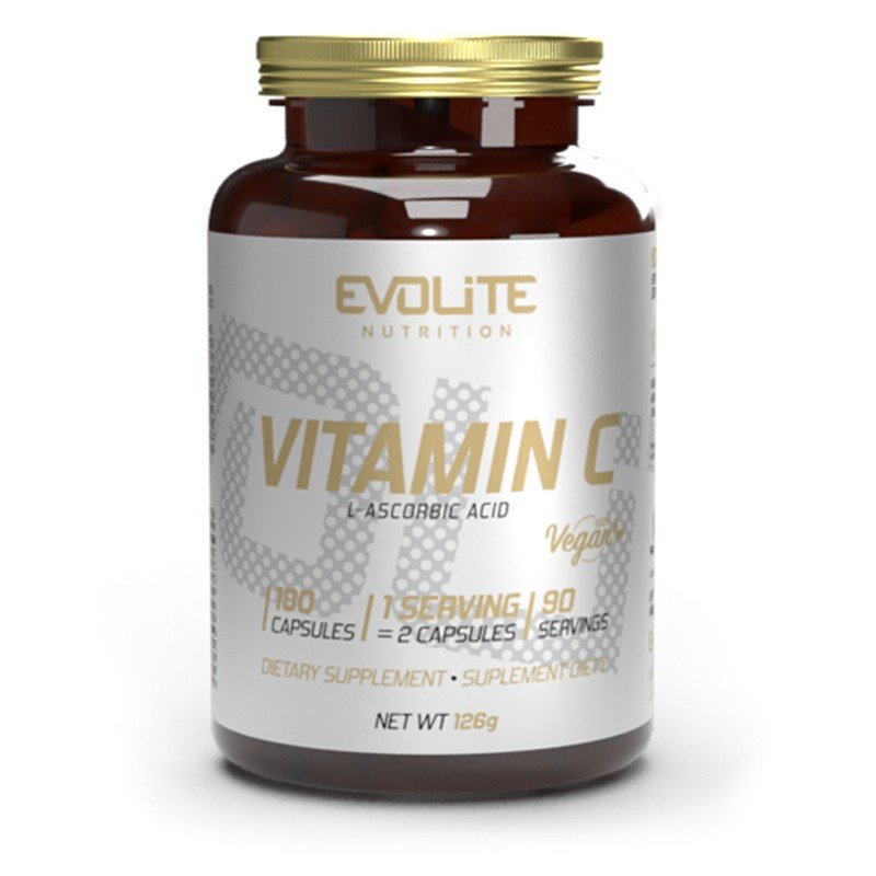 Evolite Nutrition Vitamin C 500mg 180 Vege Caps - SABS