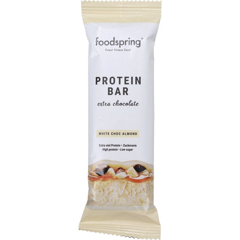 Foodspring Protein Bar White Choc Almond 65g - SABS