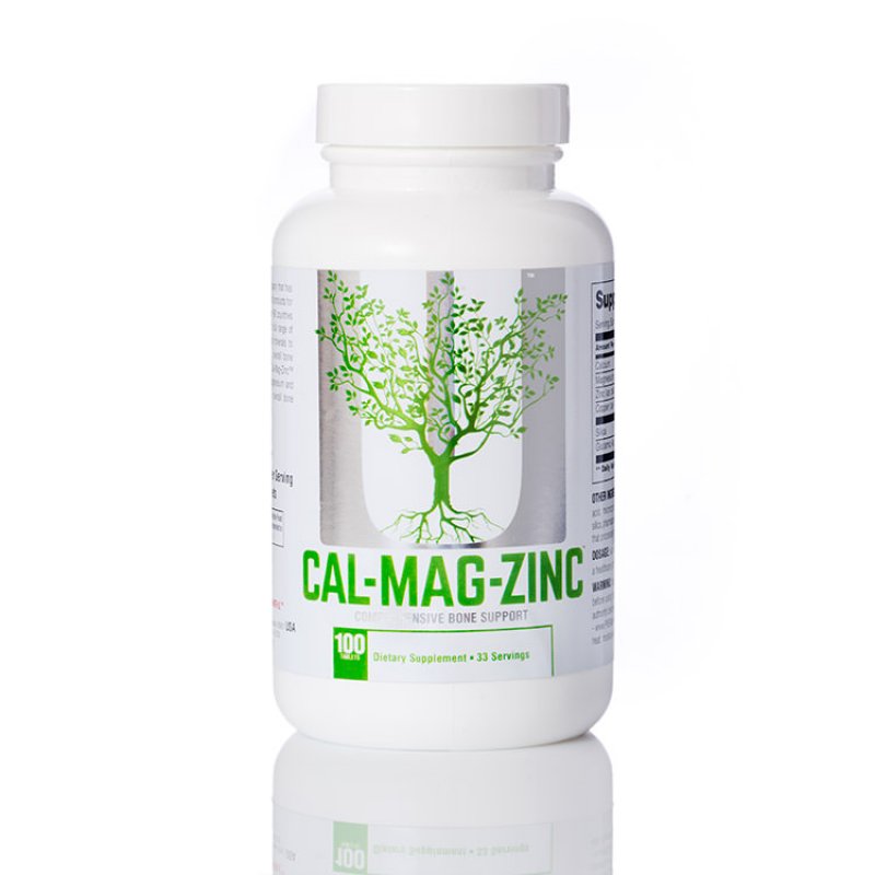 Universal Nutrition Calcium Zinc Magnesium - 100tabs - SABS