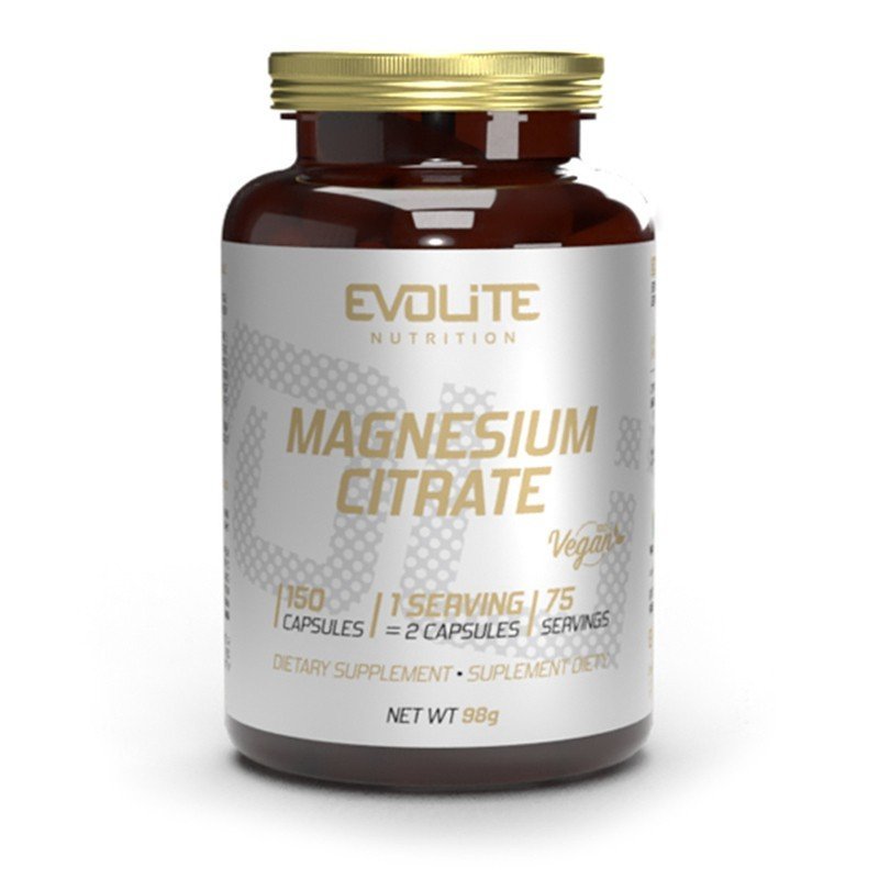 Evolite Nutrition Magnesium Citrate 550mg 150 Vege Caps - SABS