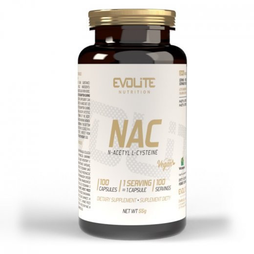 Evolite Nutrition NAC N-Acetyl L-Cysteine 100 Vege Caps - SABS